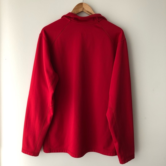 Nike Red Long Sleeve Mock Neck Sweater - Picture 2 of 5